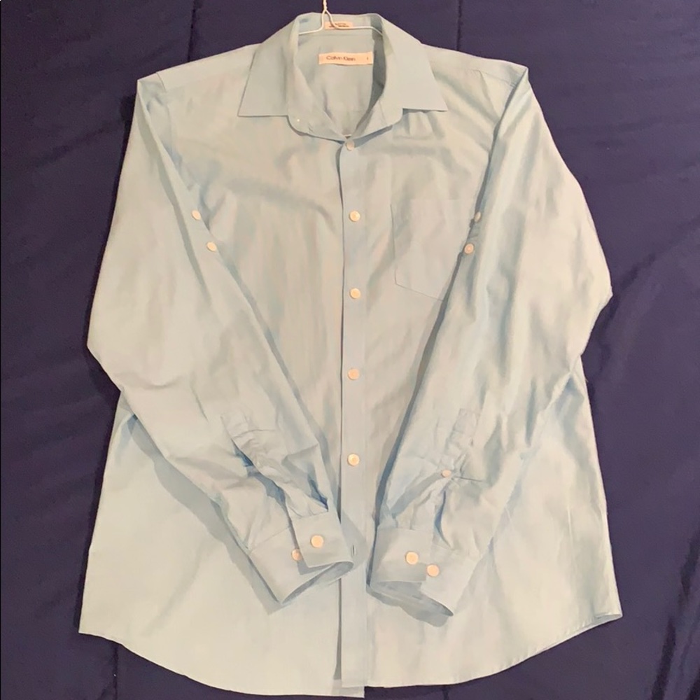 Calvin Klein cotton button down dress shirt